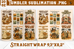 Tumbler Sublimation | Retro halloween | Spooky Product Image 1