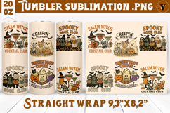 Tumbler Sublimation | Retro halloween | Spooky Product Image 1