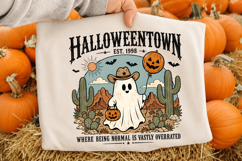 Retro Halloweentown Est 1998 Png, Halloween Pumpkin Png Product Image 2