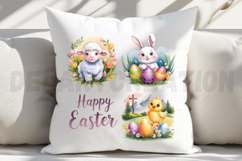 Retro Happy Easter Sublimation PNG Product Image 3