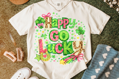 Happy Go Lucky St Patrick's Day PNG, Shamrock PNG, Irish PNG Product Image 6