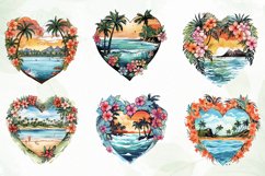 Retro Hawaii Heart Beach Sublimation Product Image 4