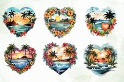 Retro Hawaii Heart Beach Sublimation Product Image 2