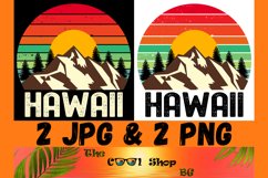 Retro Hawaii Vintage Sublimation Png, Hawaii Sunset Png Product Image 1