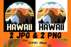 Retro Hawaii Vintage Sublimation Png, Hawaii Sunset Png Product Image 1