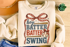 Baseball Hey Batter Batter Swing PNG, Baseball Coquette PNG Product Image 3