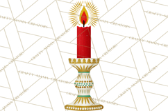 Midcentury Modern Christmas Clip Art, Retro Holiday PNG Product Image 2