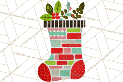 Midcentury Modern Christmas Clip Art, Retro Holiday PNG Product Image 3