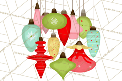 Midcentury Modern Christmas Clip Art, Retro Holiday PNG Product Image 3