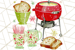 Midcentury Modern Christmas Clip Art, Retro Holiday PNG Product Image 2