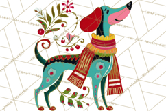 Midcentury Modern Christmas Clip Art, Retro Holiday PNG Product Image 5