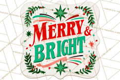 Midcentury Modern Christmas Clip Art, Retro Holiday PNG Product Image 3