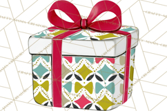 Midcentury Modern Christmas Clip Art, Retro Holiday PNG Product Image 4