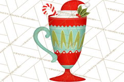 Midcentury Modern Christmas Clip Art, Retro Holiday PNG Product Image 4