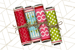 Midcentury Modern Christmas Clip Art, Retro Holiday PNG Product Image 2