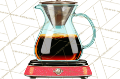 Midcentury Modern Christmas Clip Art, Retro Holiday PNG Product Image 5