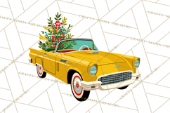 Midcentury Modern Christmas Clip Art, Retro Holiday PNG Product Image 5