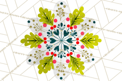 Midcentury Modern Christmas Clip Art, Retro Holiday PNG Product Image 2