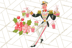 Midcentury Modern Christmas Clip Art, Retro Holiday PNG Product Image 5