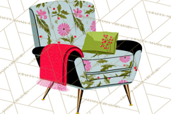 Midcentury Modern Christmas Clip Art, Retro Holiday PNG Product Image 4