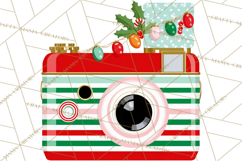 Midcentury Modern Christmas Clip Art, Retro Holiday PNG Product Image 5