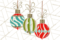 Midcentury Modern Christmas Clip Art, Retro Holiday PNG Product Image 2