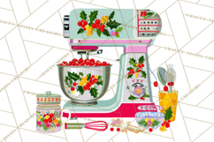 Midcentury Modern Christmas Clip Art, Retro Holiday PNG Product Image 3