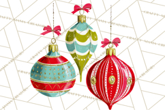 Midcentury Modern Christmas Clip Art, Retro Holiday PNG Product Image 3