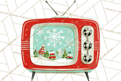 Midcentury Modern Christmas Clip Art, Retro Holiday PNG Product Image 5