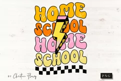 Retro Homeschool PNG | Back To School PNG Product Image 1