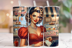 Retro Housewife Tumbler, Sarcastic Tumbler, Funny Tumbler Product Image 1