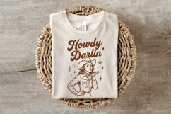 Retro Howdy Darlin' Cowgirl Design Product Image 3