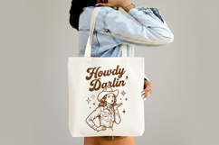 Retro Howdy Darlin' Cowgirl Design Product Image 4