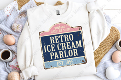 Retro Ice Cream Parlor Sign PNG, Vintage Dessert Shop Product Image 5