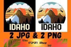 Retro Idaho Vintage Sublimation Png, Idaho Sunset Png Product Image 1