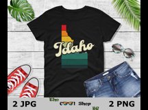 Retro Idaho Vintage Sublimation Png, Idaho Sunset Png Product Image 2