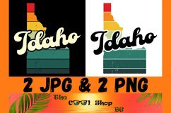 Retro Idaho Vintage Sublimation Png, Idaho Sunset Png Product Image 1