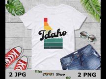 Retro Idaho Vintage Sublimation Png, Idaho Sunset Png Product Image 3