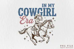Retro Cowgirl PNG Designs | 15 Western Sublimation Designs Product Image 10