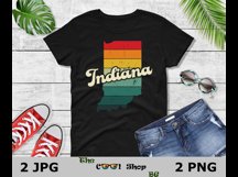 Retro Indiana Vintage Sublimation Png, Indiana Sunset Png Product Image 2