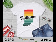 Retro Indiana Vintage Sublimation Png, Indiana Sunset Png Product Image 3