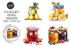 Retro Jam Summer Clipart Png Product Image 1