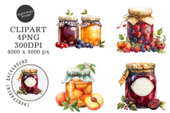 Retro Jam Summer Clipart Png Product Image 1