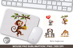 Jungle Love Valentine Mouse Pad Product Image 1