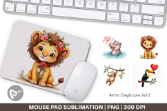 Jungle Love Valentine Mouse Pad Product Image 1