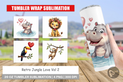 Jungle Love Valentine Tumbler Product Image 1