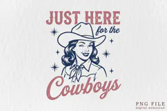 Retro Cowgirl PNG Designs | 15 Western Sublimation Designs Product Image 11