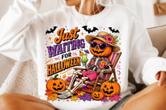 Retro Just Waiting For Halloween PNG Product Image 2