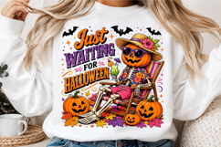 Retro Just Waiting For Halloween PNG Product Image 3