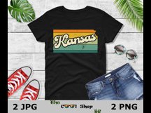 Retro Kansas Vintage Sublimation Png, Kansas Sunset Png Product Image 2